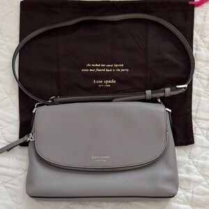 Kate Spade Taupe Leather Crossbody Bag